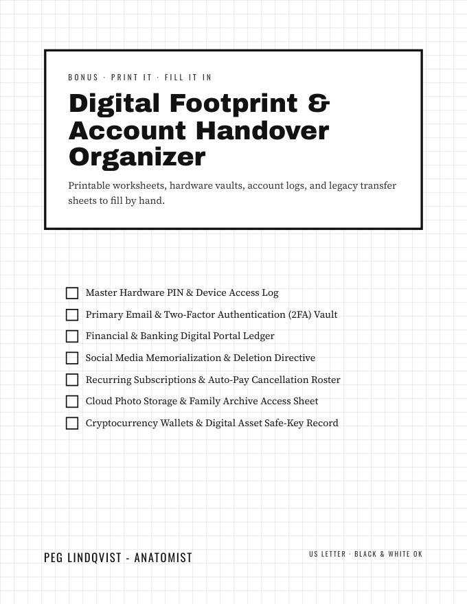 Digital Footprint & Account Handover Organizer